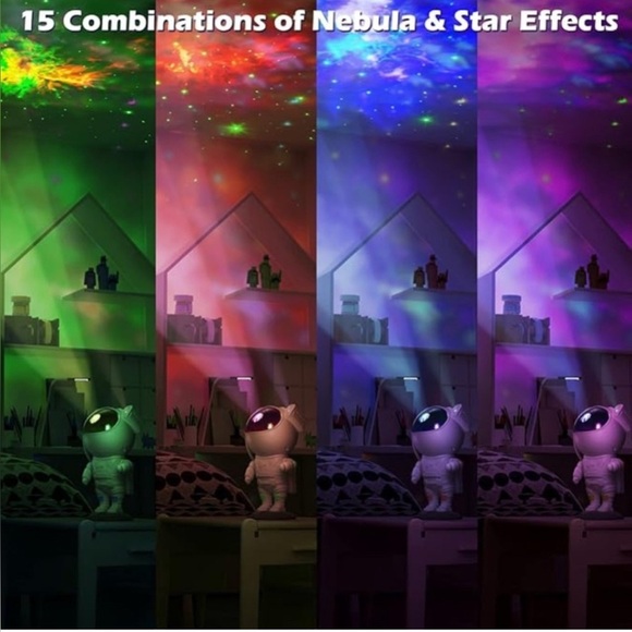 Astronaut Star Projector with Remote Control - White - Picture 3 of 5